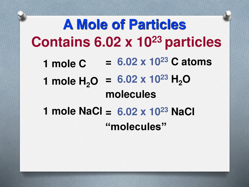 The mole 6 02 x ppt download