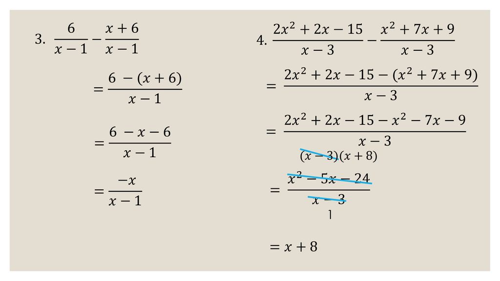 Adding Subtracting Like Denominator Rational Expressions Ppt Download