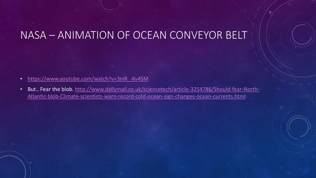 Nasa – animation of ocean conveyor belt
