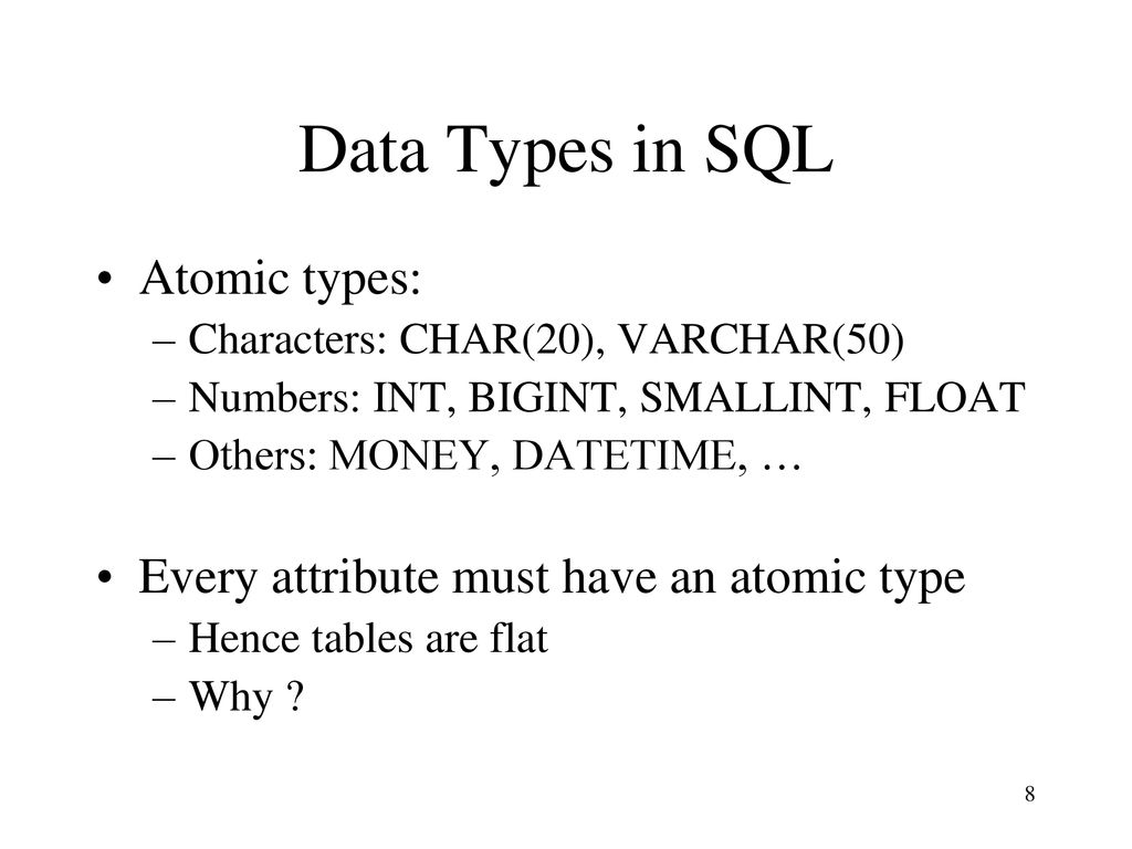 Introduction to database systems cse 444 lecture 02 sql ppt download