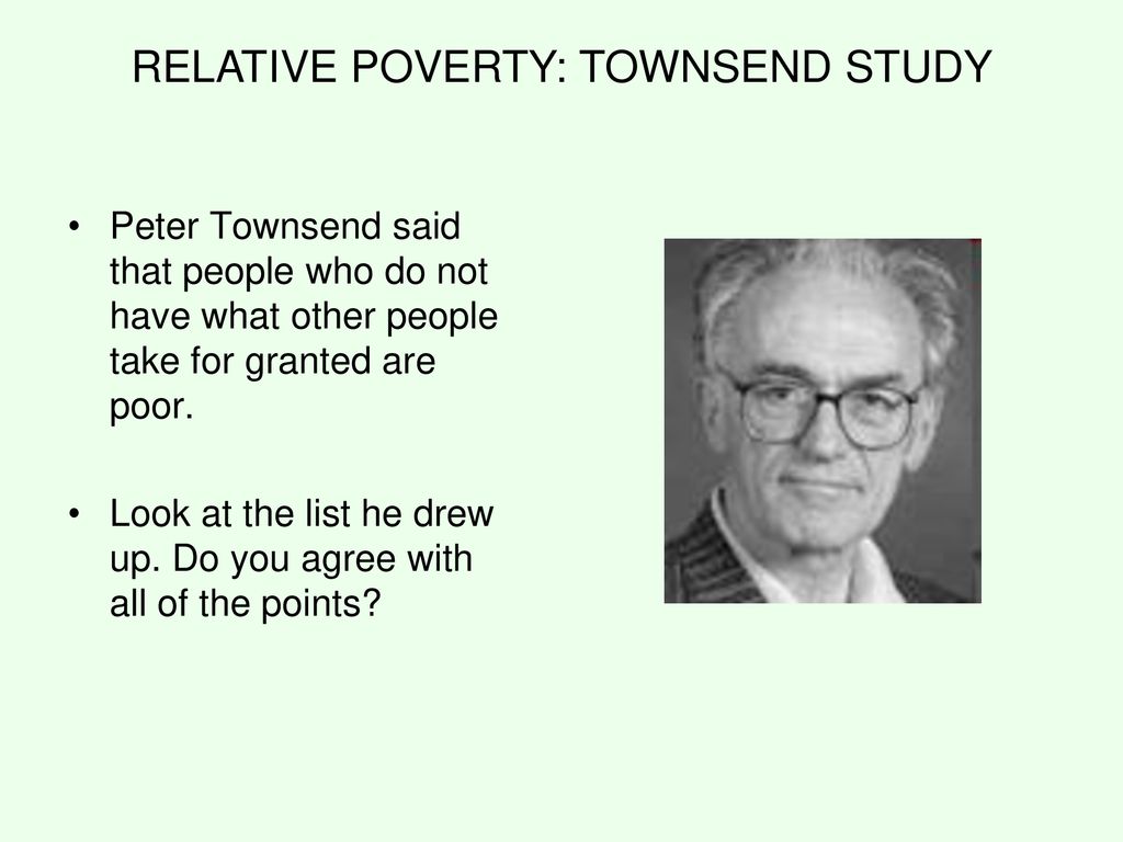 townsend relative poverty