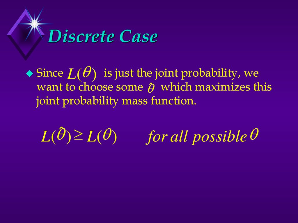 Estimation Maximum Likelihood Estimates Industrial Engineering Ppt Download
