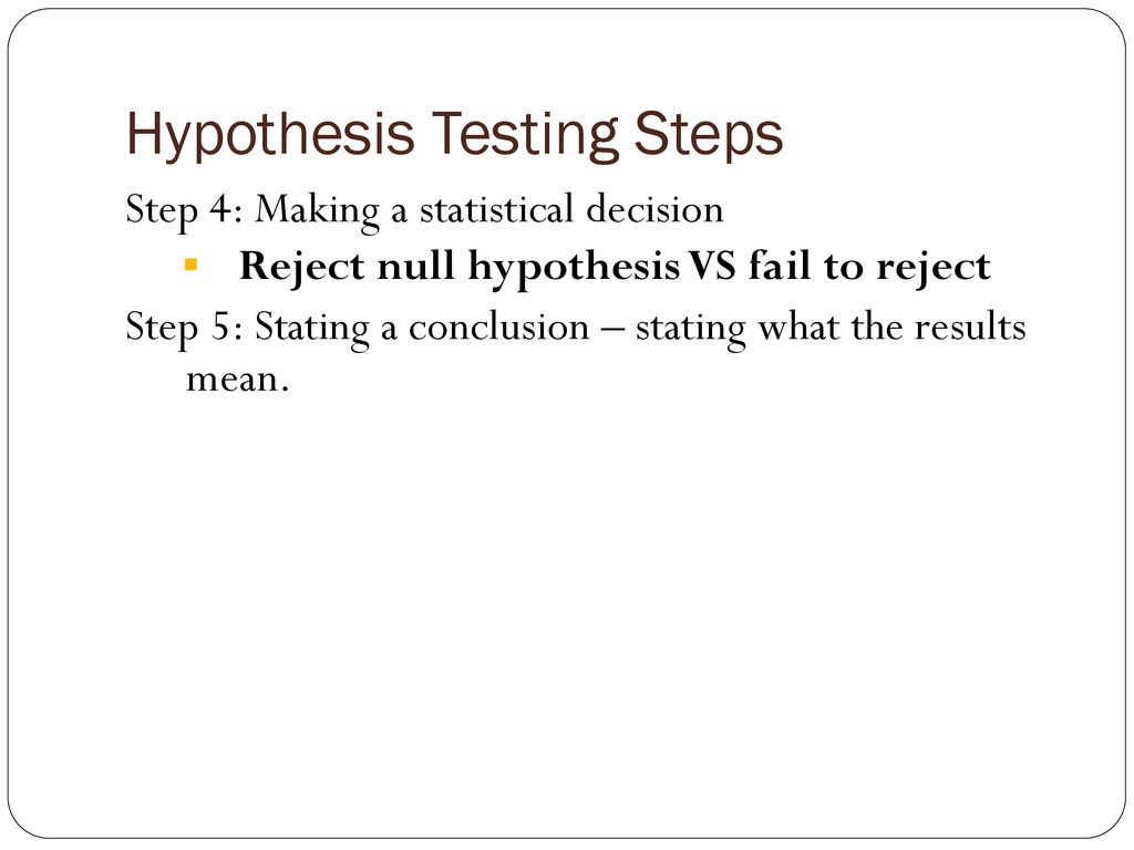 Introduction to Hypothesis Testing - ppt download