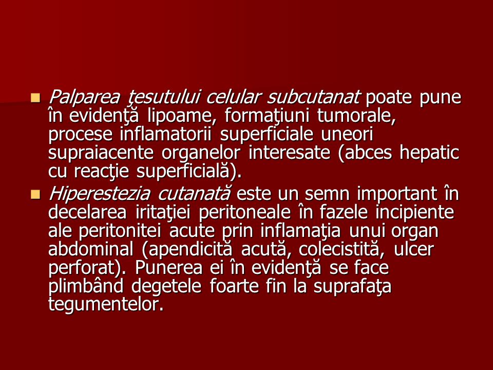 1.4. Examenul abdomenului Simptomatologia 1.Durerea abdominală - ppt  download