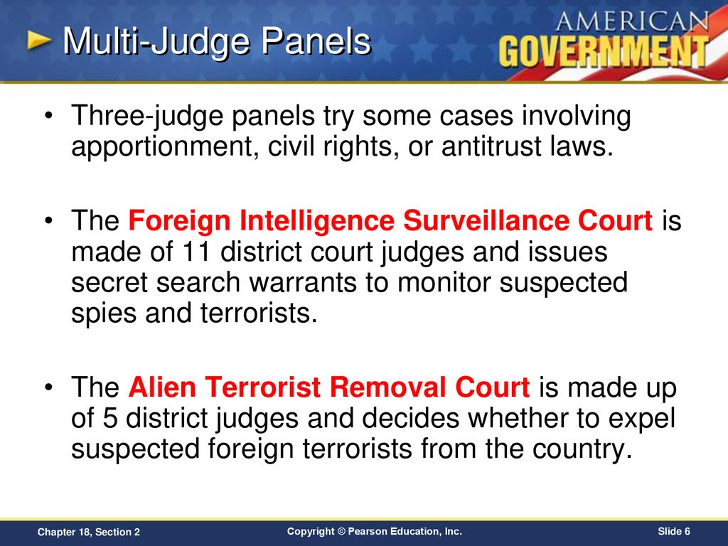 Chapter 18: The Federal Court System Section 2 ppt download
