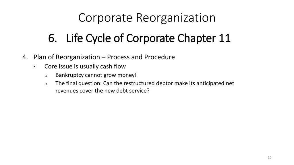 Introduction To Law Of U S Corporate Reorganizations Ppt Download