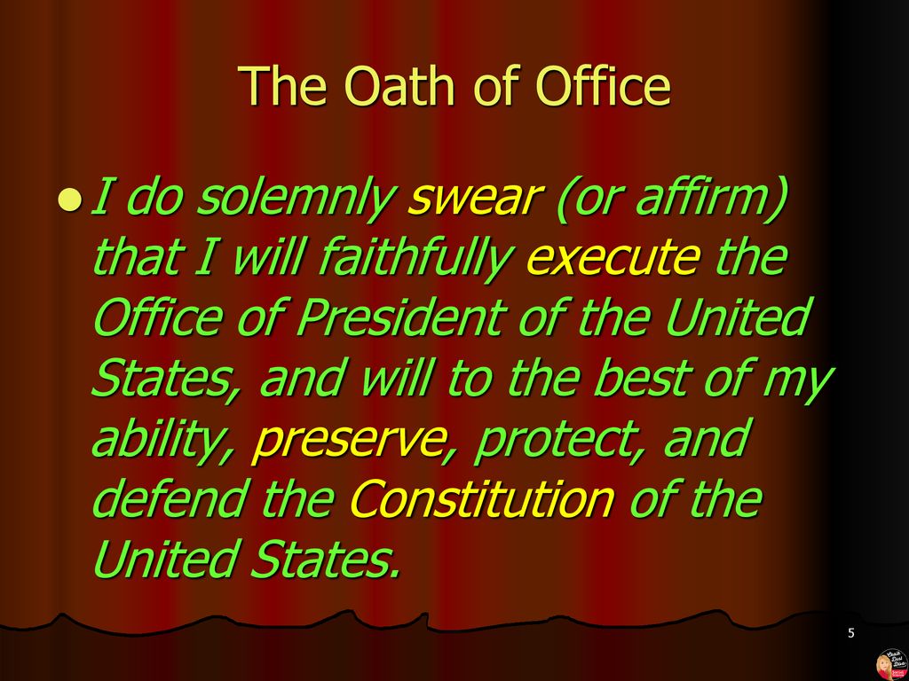 The u s presidency section ppt download
