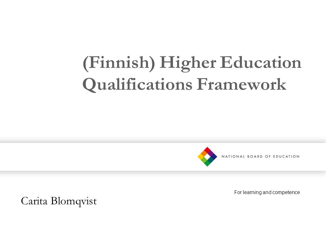 (Finnish) Higher Education Qualifications Framework