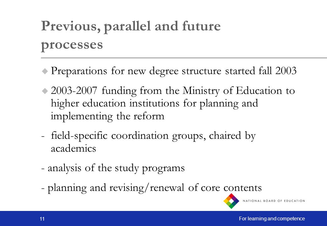 Previous, parallel and future processes