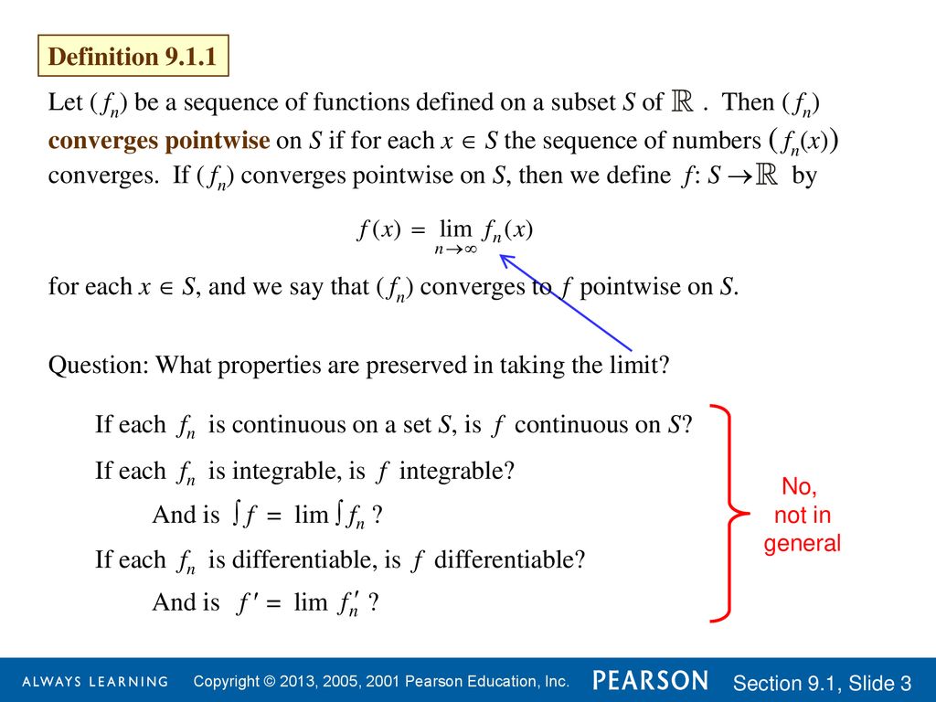 Sequences And Series Of Functions Ppt Download