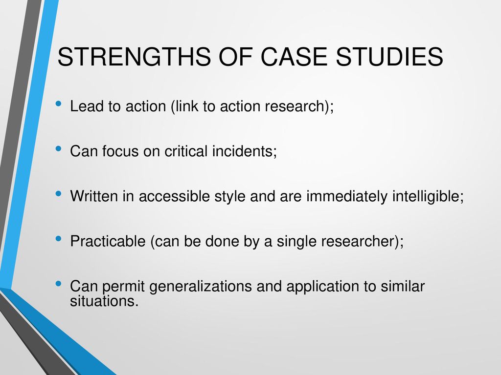 strengths of case study