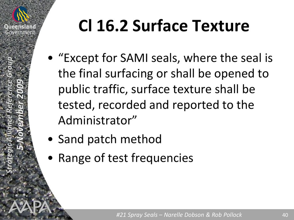 Cl 16.2 Surface Texture