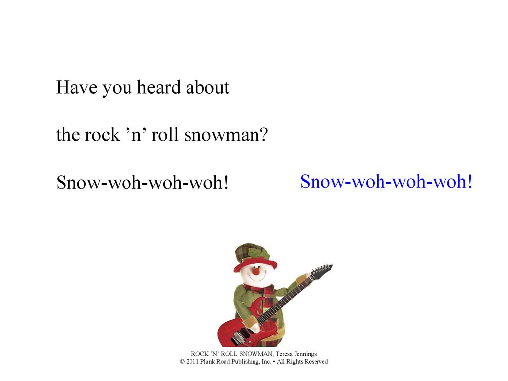 Rock N Roll Snowman Teresa Jennings Ppt Download