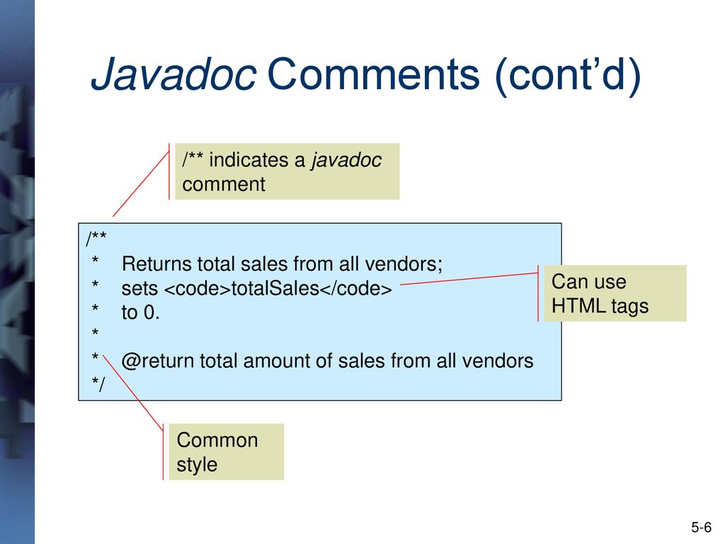Java Methods /** * Chapter 5 */ Java Syntax and Style A & AB - ppt download
