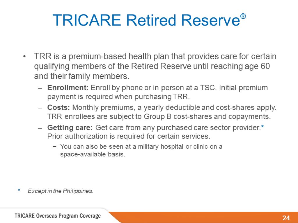 TRICARE Overseas Program ppt download