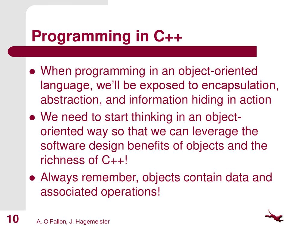 5 1 Object Oriented Programming Oop And C Ppt Download