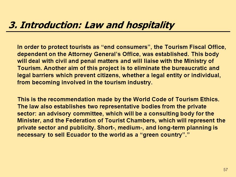 representative bodies for the hospitality industry