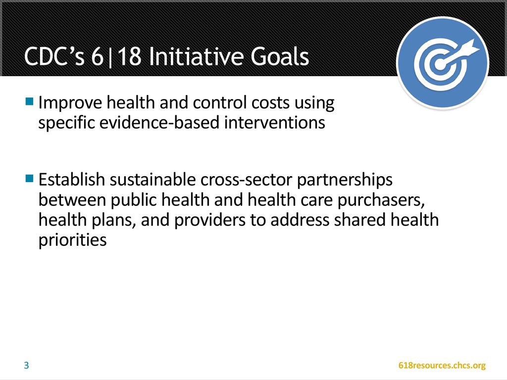 Evaluation Plan for CDC's 618 Initiative - Implementing CDC's 6