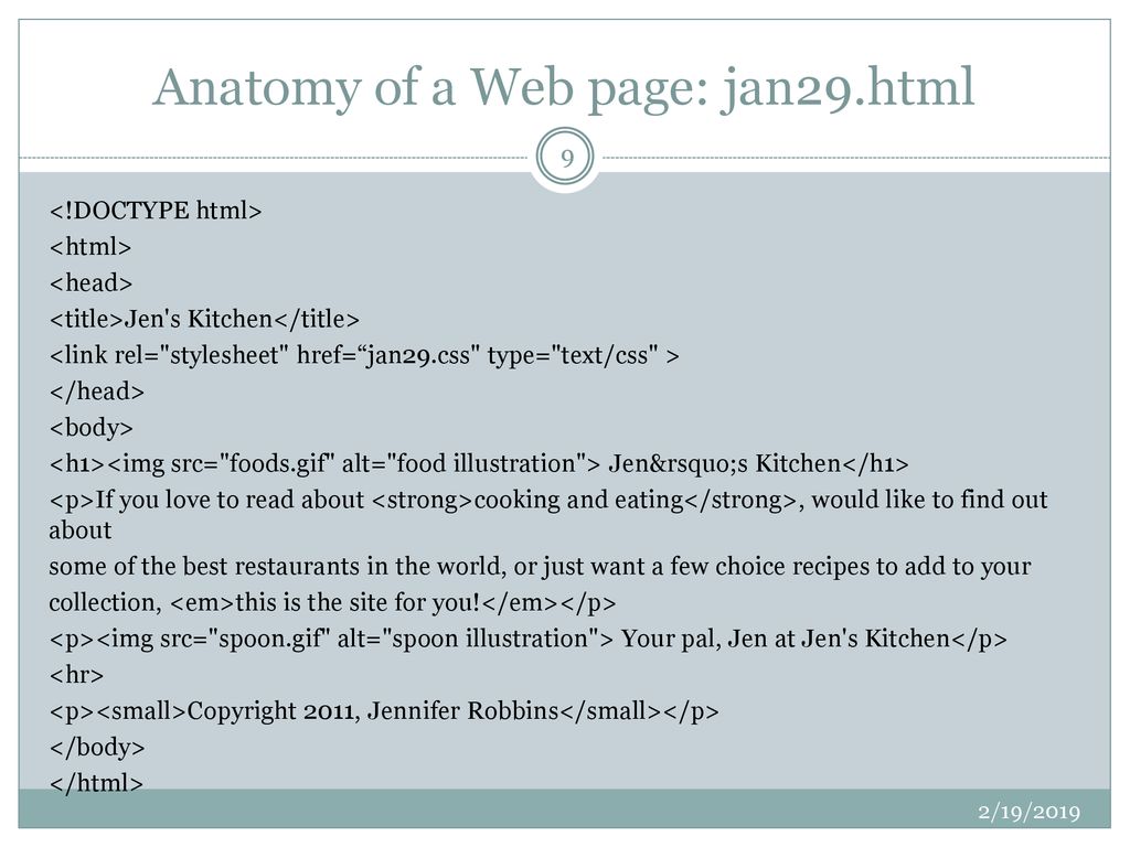 Anatomy of a Web page: jan29.html