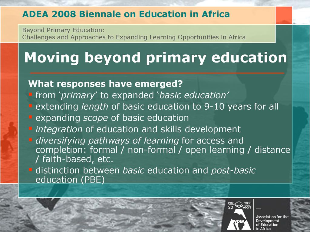 Moving beyond primary education
