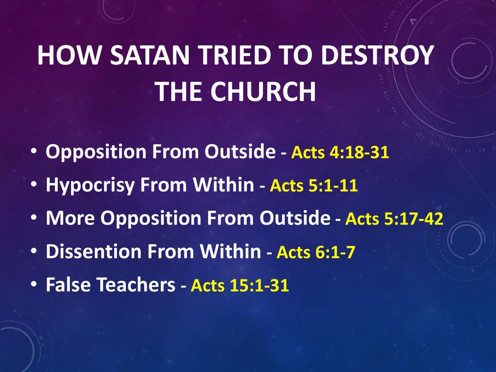 The devil s game plan how to destroy a church the devil s game plan