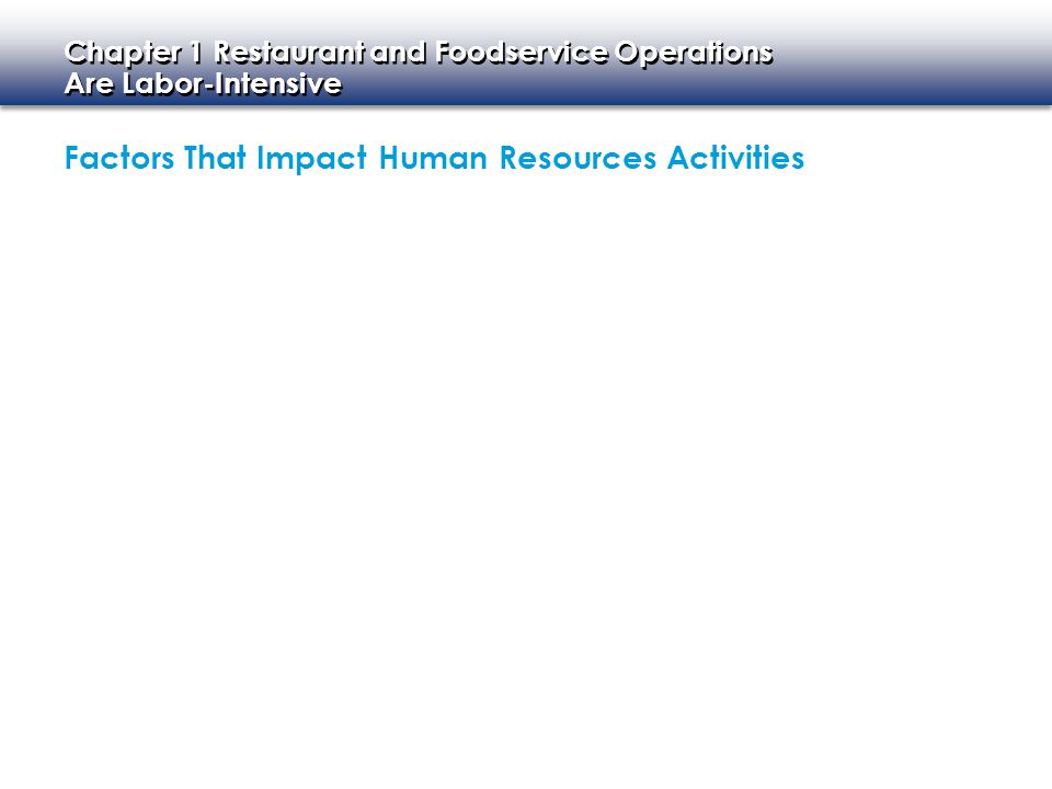 Factors That Impact Human Resources Activities