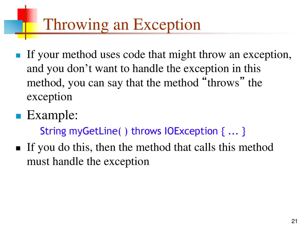 Exceptions 19Feb ppt download