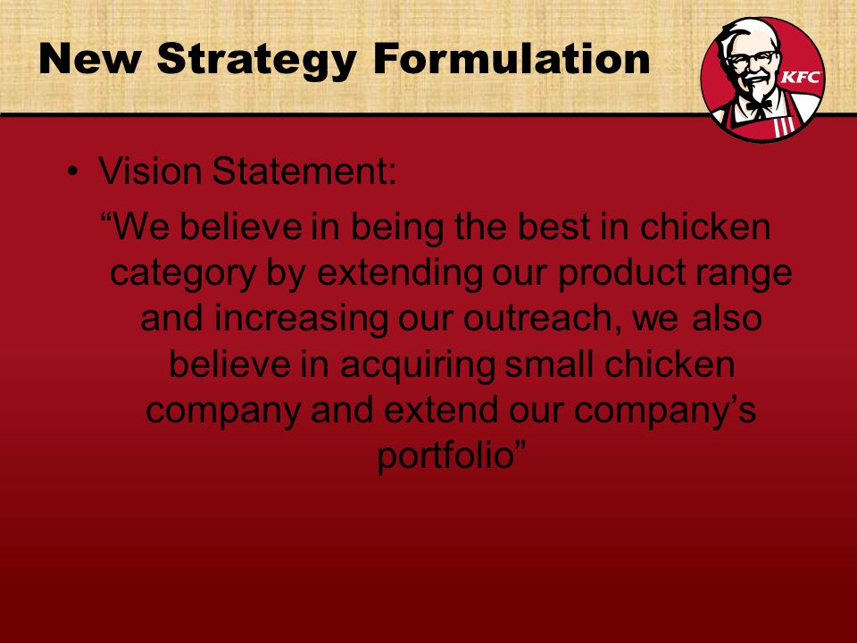 kentucky fried chicken mission statement