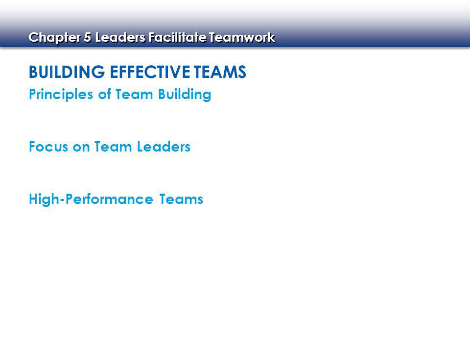 Building Effective Teams
