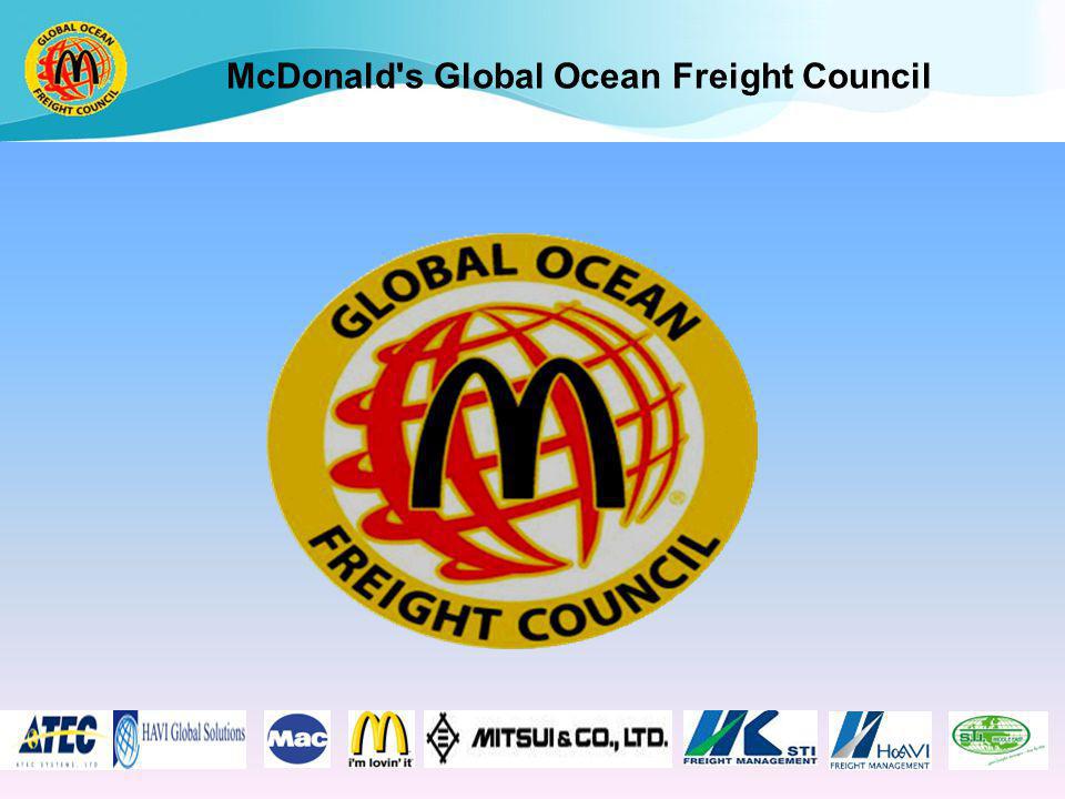 McDonald s Global Ocean Freight Council