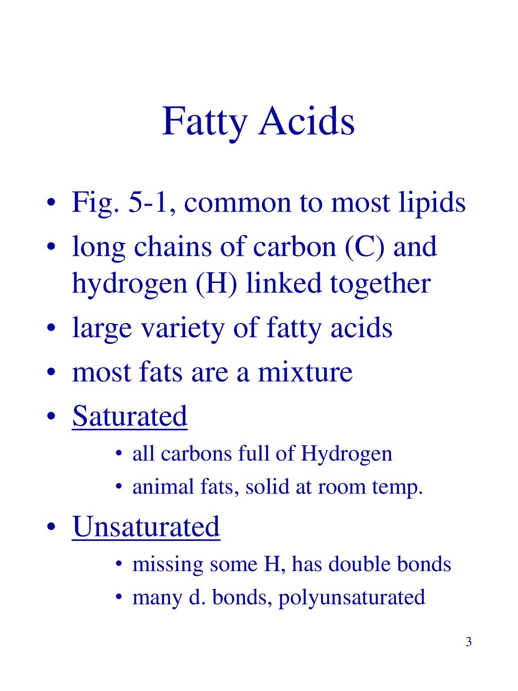 Lecture 4 Ch 5 Lipids Ppt Download