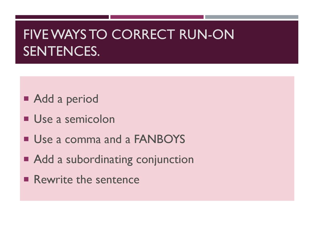 Fused Sentences & Comma Splices - ppt download