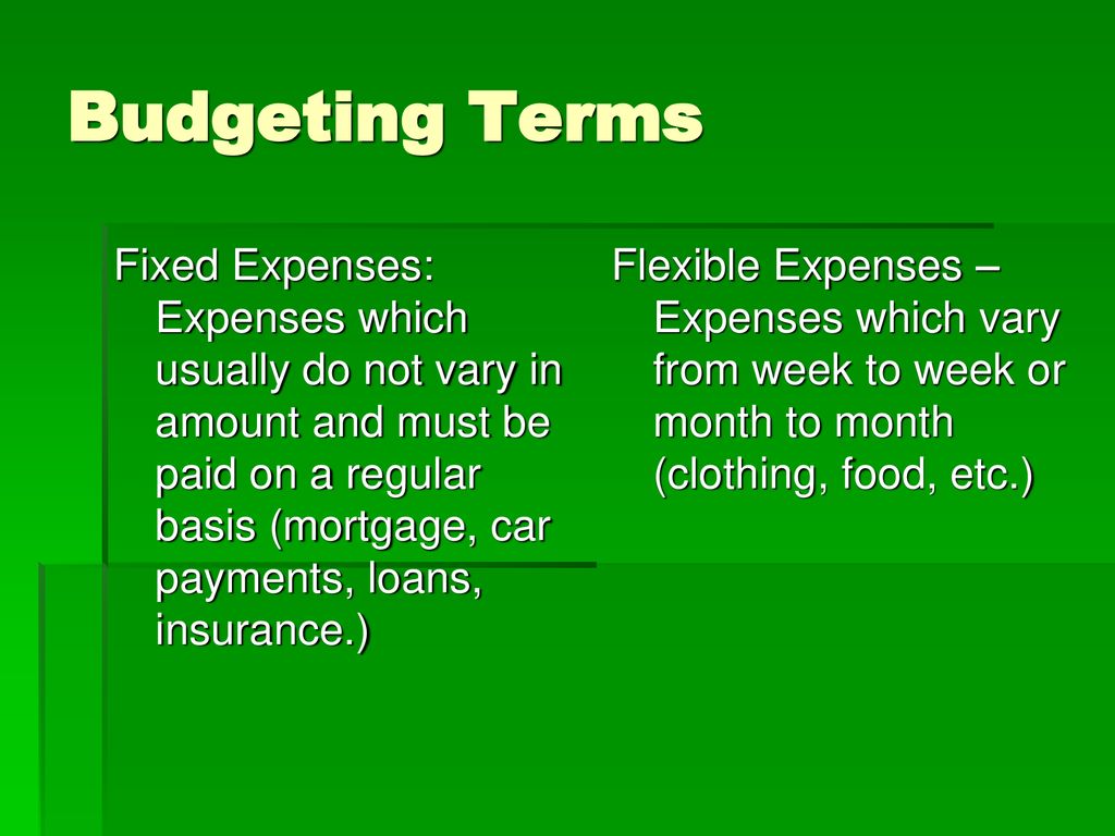 How to budget your money ppt download