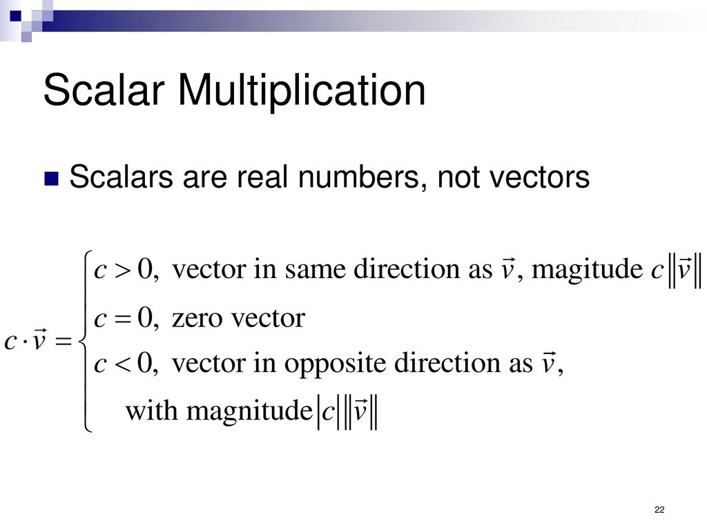 Scalar Multiplication