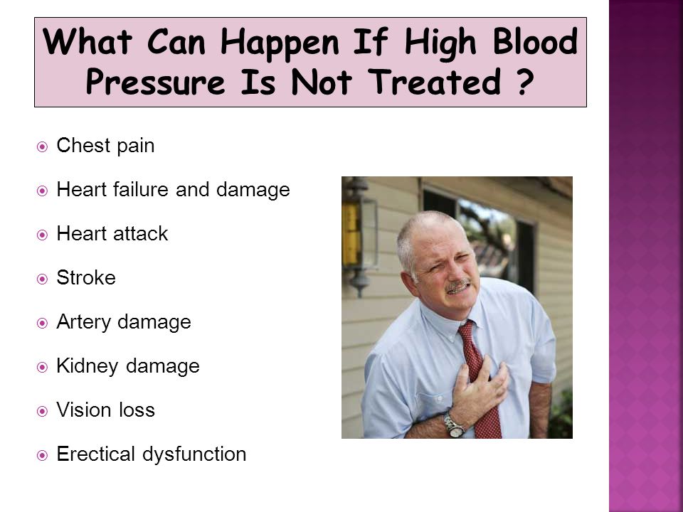 What Can Happen If High Blood Pressure Is Not Treated