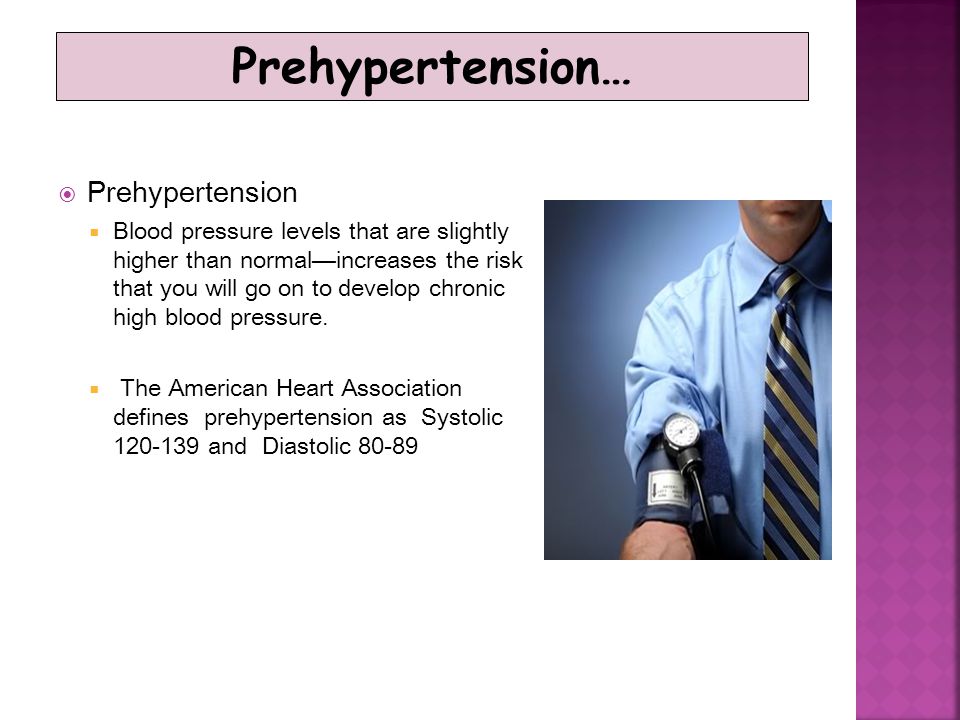 Prehypertension… Prehypertension