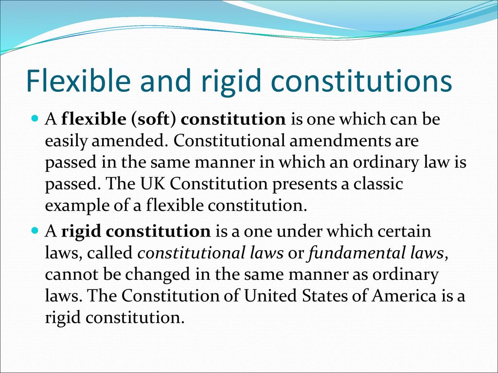 disadvantages of rigid constitution