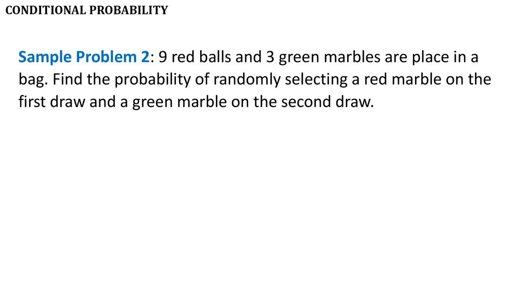 Conditional probability ppt download