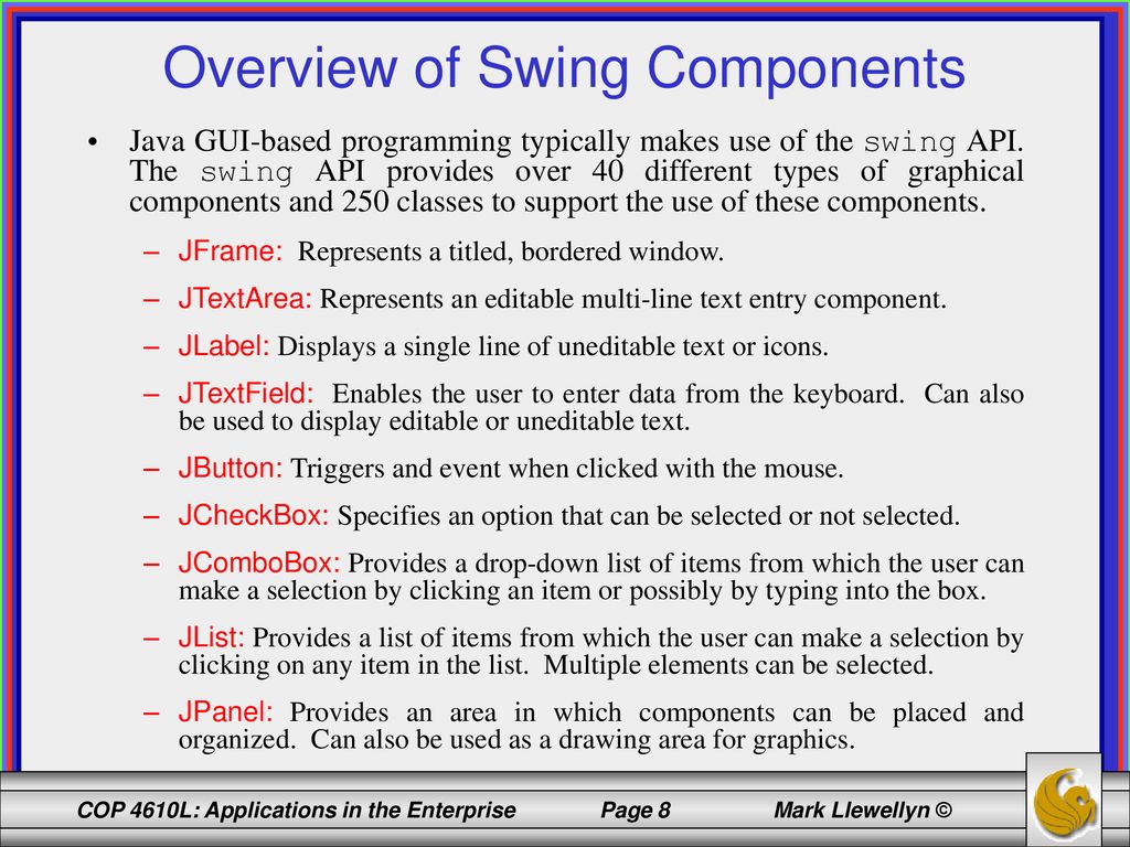 COP 4610L: Applications in the Enterprise Spring ppt download