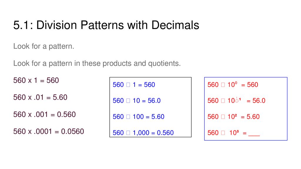 Chapter 5: Divide Decimals - Ppt Download