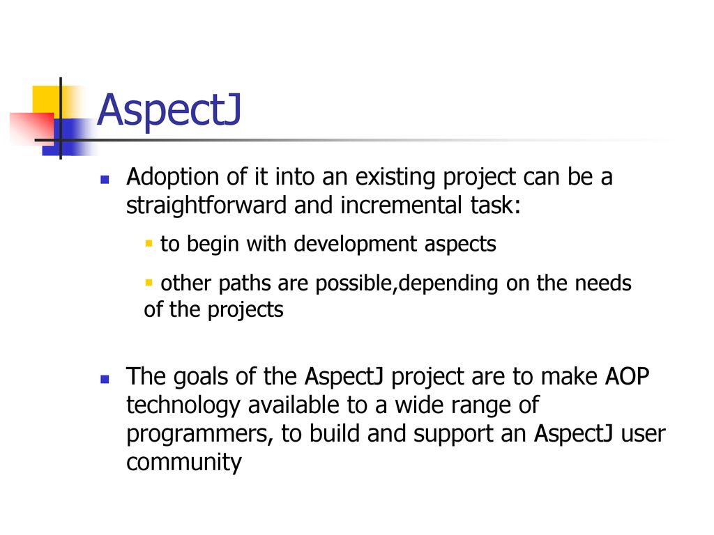 Aspect oriented programming ppt download