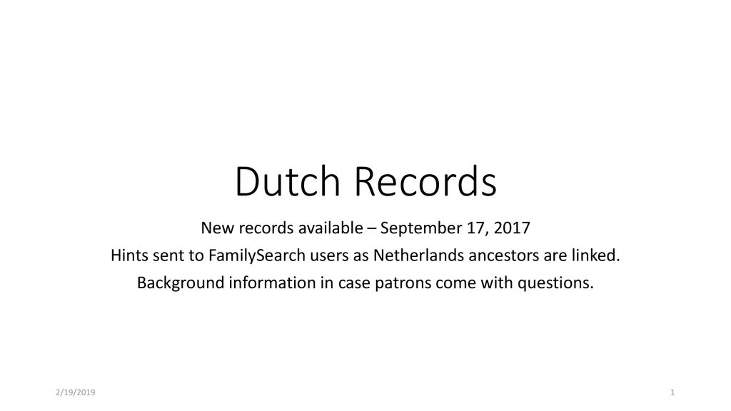 Dutch Records New records available – September 17, 2017