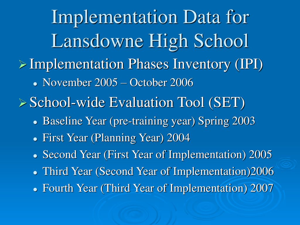 Lansdowne High School PBIS - ppt download