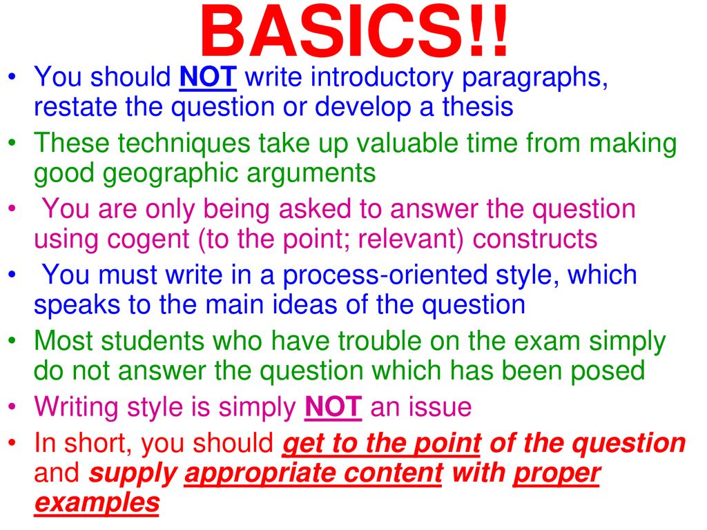 AP Human Geography FRQs ppt download