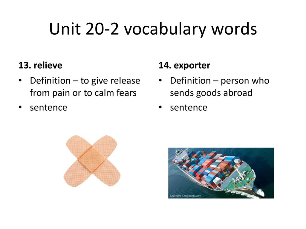 Unit 20 2 vocabulary words ppt download