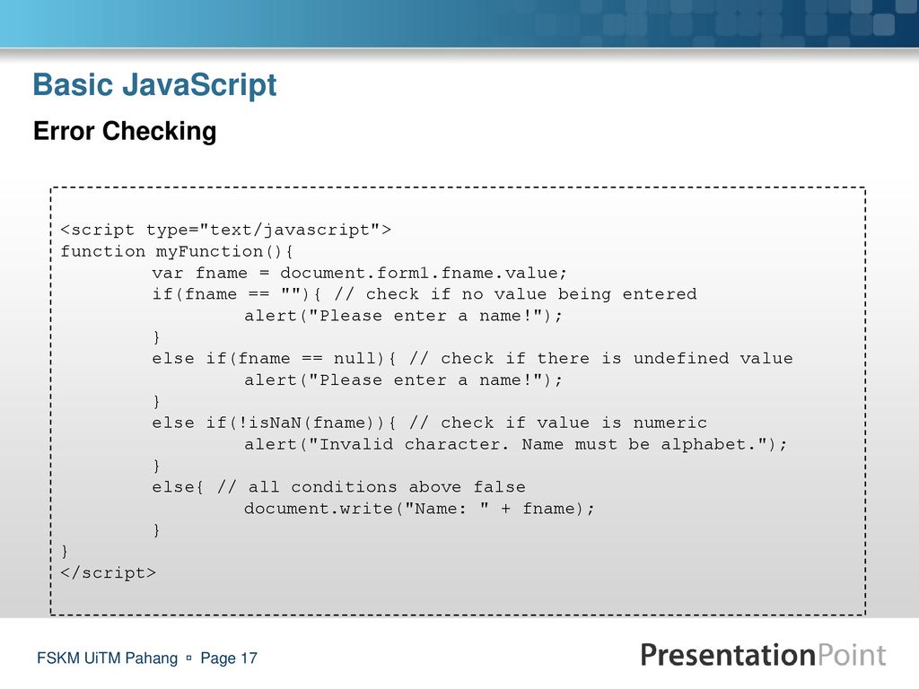 CSC318 – DYNAMIC WEB APPLICATION DEVELOPMENT - ppt download