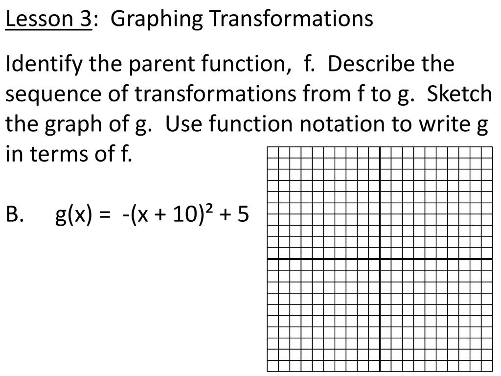 23.23 Notes: Transformations of Functions - ppt download