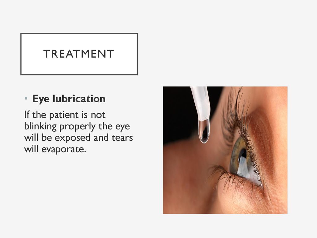 Treatment Eye lubrication