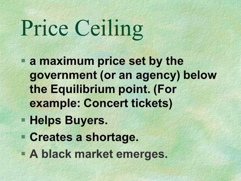 Price Floor And Price Ceiling Ppt Video Online Download