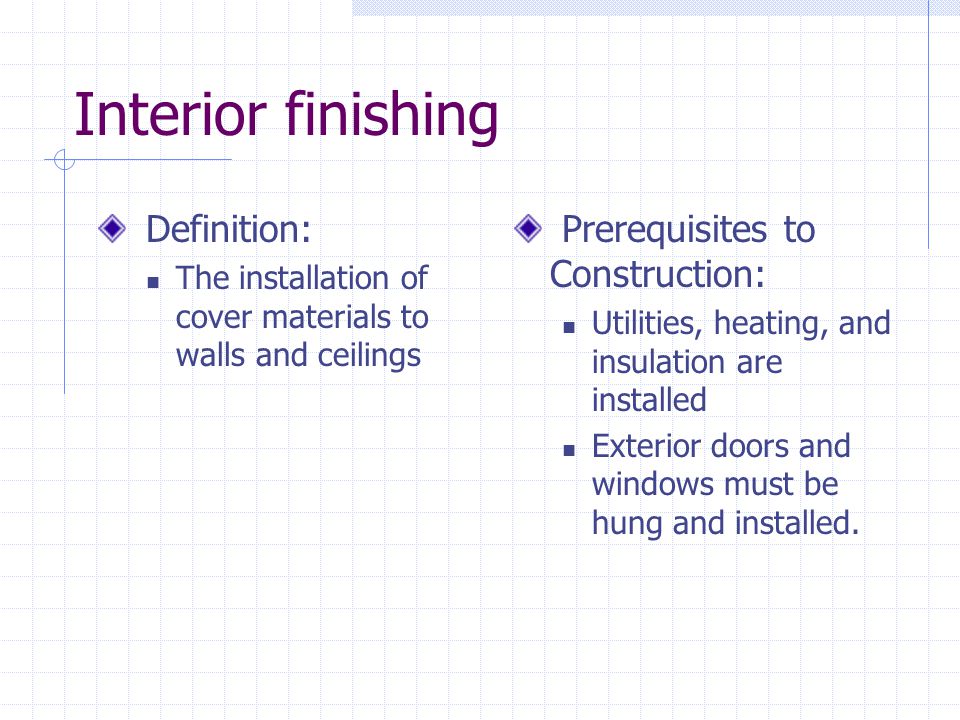 Interior Wall And Ceiling Finish Ppt Video Online Download